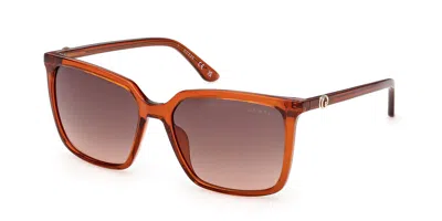 Guess Gu00258 44f Occhiali Da Sole Arancioni Per Donna In Brown