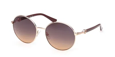 Guess Gu00260 28b Occhiali Da Sole Oro Per Donna In Gold