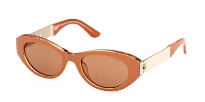Guess Gu00261-h 42e Occhiali Da Sole Arancioni Per Donna In Brown