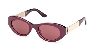 Guess Gu00261-h 81y Occhiali Da Sole Purple Per Donna In Brown
