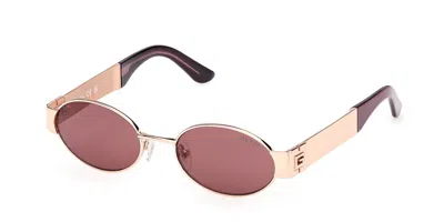 Guess Gu00262 28y Occhiali Da Sole Oro Per Donna In Pink