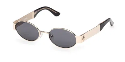 Guess Gu00262 32a Occhiali Da Sole Oro Per Donna In Gray