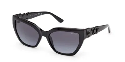 Guess Gu00264 01b Occhiali Da Sole Neri Per Donna In Black