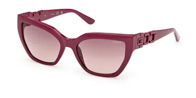Guess Gu00264 81t Occhiali Da Sole Purple Per Donna In Brown