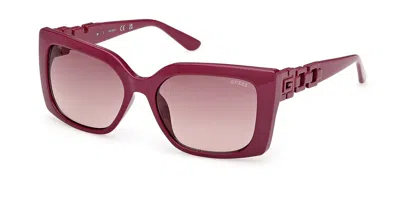 Guess Gu00265-h 81t Occhiali Da Sole Purple Per Donna In Brown