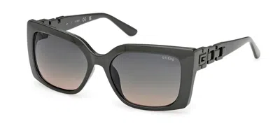 Guess Gu00265-h 96p Occhiali Da Sole Verdi Per Donna In Gray