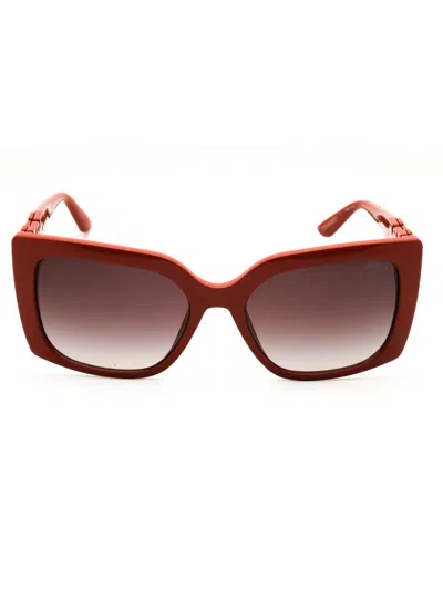 Guess Gu00265-h Sunglasses In Orange/other / Gradient Brown