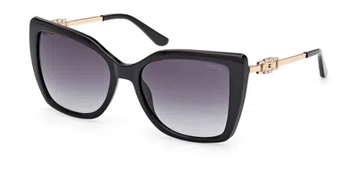 Guess Gu00266 01b Occhiali Da Sole Neri Per Donna In Blue