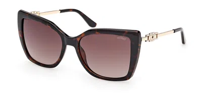 Guess Gu00266 52f Occhiali Da Sole Tartarugatishell Per Donna In Brown