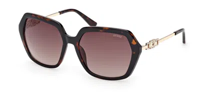 Guess Gu00267 52f Occhiali Da Sole Tartarugatishell Per Donna In Brown
