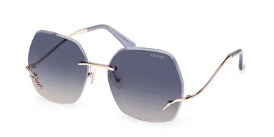 Guess Gu00268 28b Occhiali Da Sole Oro Per Donna In Gold