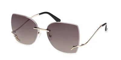 Guess Gu00269 32f Occhiali Da Sole Oro Per Donna In Silver