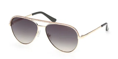 Guess Gu00271 32p Occhiali Da Sole Oro Per Donna In Blue