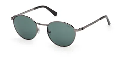 Guess Gu00272 08n Occhiali Da Sole Gunmetal Per Uomo In Gray