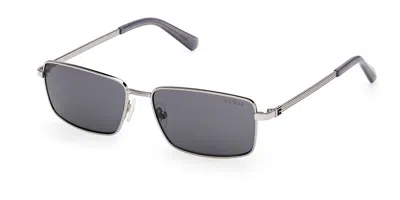 Guess Gu00273 08a Occhiali Da Sole Gunmetal Per Uomo In White