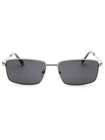 Guess Gu00273 Sunglasses In Shiny Gunmetal  / Smoke