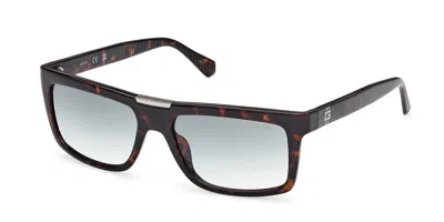Guess Gu00274 52p Occhiali Da Sole Tartarugatishell Per Uomo In Black