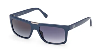 Guess Gu00274 90w Occhiali Da Sole Blu Per Uomo In Blue