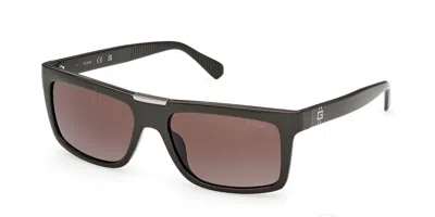 Guess Gu00274 96f Occhiali Da Sole Verdi Per Uomo In Black