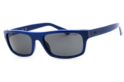 Guess Gu00276 Rectangular Injected Propionate Sunglasses In Blue