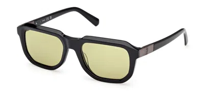 Guess Gu00278 01n Men's Sunglasses Black Size 53