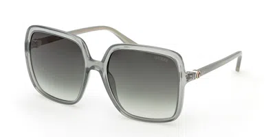 Guess Gu00280 93p Women's Sunglasses Green Size 57 In Gray