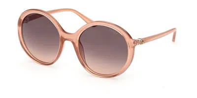 Guess Gu00281 44b Women's Sunglasses Orange Size 55 In Pink