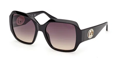 Guess Gu00283 01b Women's Sunglasses Black Size 57