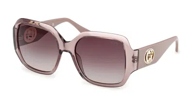 Guess Gu00283 57f Women's Sunglasses Brown Size 57