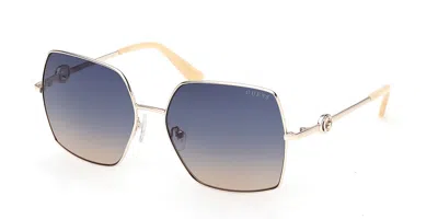 Guess Gu00285 32w Women's Sunglasses Gold Size 58