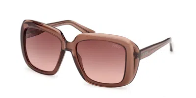 Guess Gu00288 48f Women's Sunglasses Brown Size 55