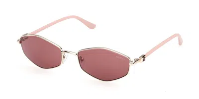 Guess Gu00289 32s Women's Sunglasses Gold Size 56 In White