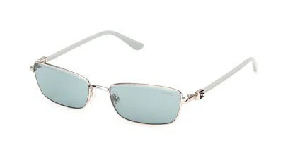 Guess Gu00290 32n Women's Sunglasses Gold Size 55 In Blue