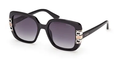 Guess Gu00294 01b Women's Sunglasses Black Size 52