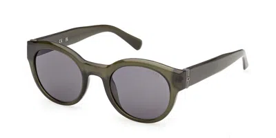 Guess Gu00298 96a Men's Sunglasses Green Size 49 In Multi