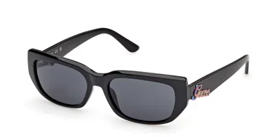 Guess Gu00306 01a Women's Sunglasses Black Size 54