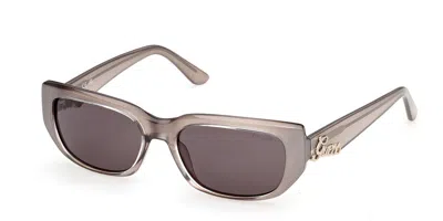 Guess Gu00306 20a Women's Sunglasses Grey Size 54 In Gray
