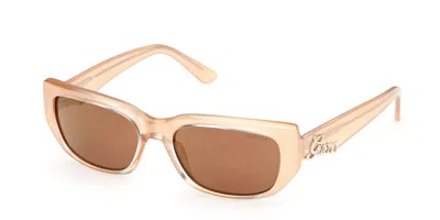 Guess Gu00306 44u Women's Sunglasses Orange Size 54 In Multi