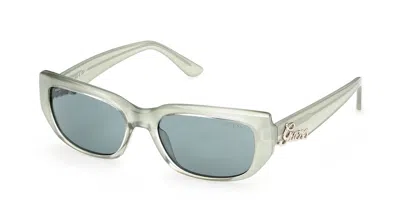 Guess Gu00306 95n Women's Sunglasses Green Size 54