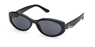 Guess Gu00307 01a Women's Sunglasses Black Size 56