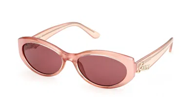 Guess Gu00307 74s Women's Sunglasses Pink Size 56