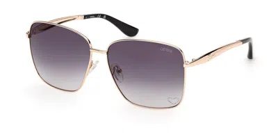Guess Gu00308 32b Women's Sunglasses Gold Size 60