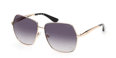 Guess Gu00309 32b Women's Sunglasses Gold Size 60