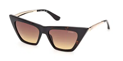 Guess Gu00310 52f Women's Sunglasses Tortoiseshell Size 53 In Purple