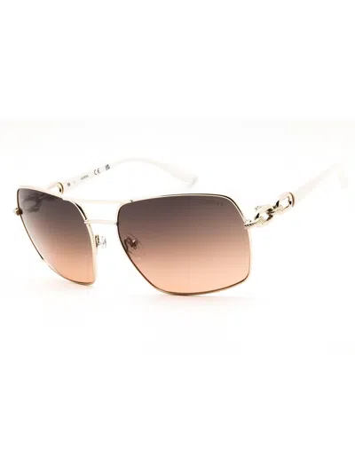 Guess Gu159 Sunglasses In 32b - Gold / Gradient Smoke
