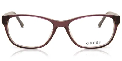 Guess Gu2513 Women's Glasses, Brown, Size 53 In Burgundy