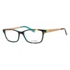 Guess Ladies Brown Rectangular Eyeglass Frames Gu2538 In Gray