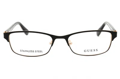 Guess Gu2614 Eyeglasses In Matte Black