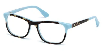 Guess Gu2615 Women's Glasses, Tortoiseshell, Size 54 In Blue