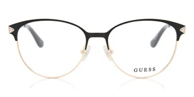 Guess Gu2633-s 005 Women's Glasses Black Size 52 - Free Lenses - Blue Light Block Available